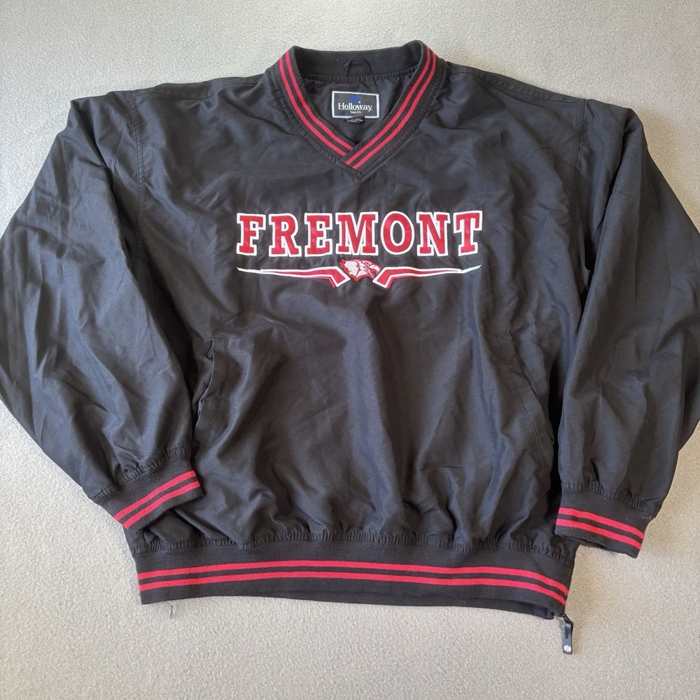 Vintage Holloway Fremont Eagles High School Windbreaker Pullover Jacket XL Y2K